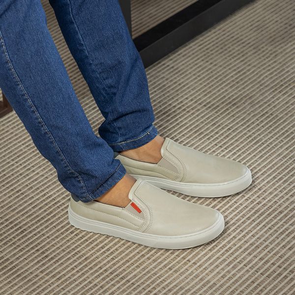 Tenis iate masculino de outlet couro