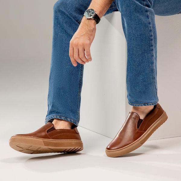 Slip On Iate Masculino LRC Connect - Brown | Calçados Laroche