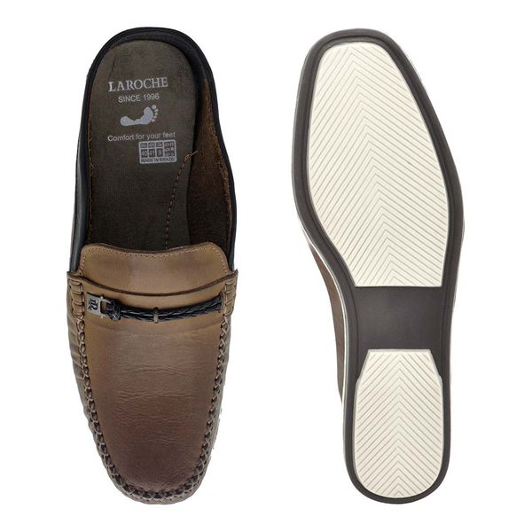 Mule Masculino Laroche Dumont em Couro - Whisky | Calçados Laroche