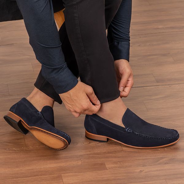 Couro Camurça Masculino Sapato De CamurÃ§a Preto Sapatos Italianos