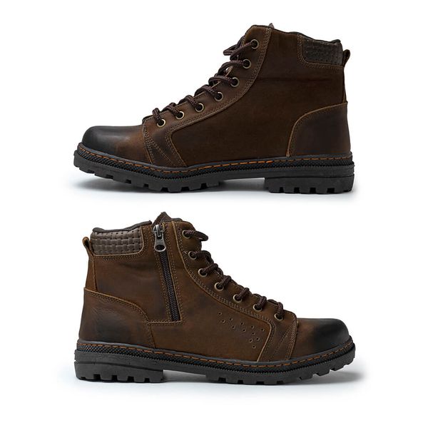 Bota masculina freeway shop absolut couro capuccino