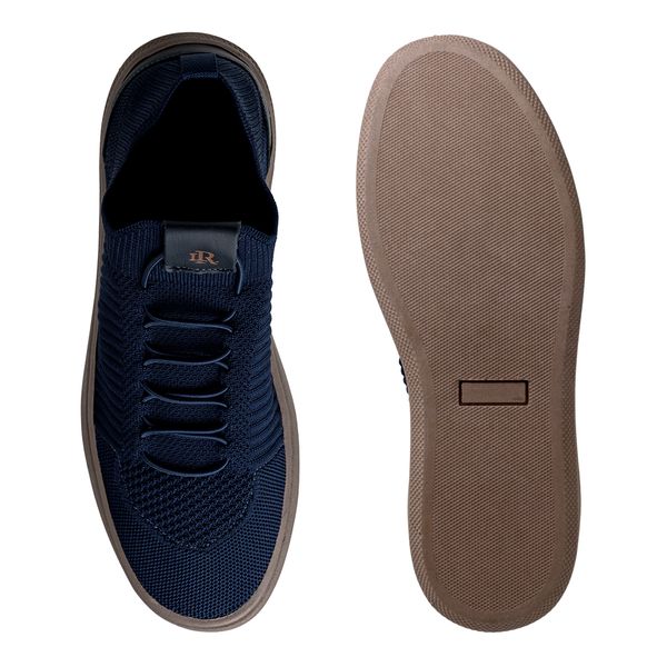Tenis Casual Knit Miami Laroche Azul Calçados Laroche