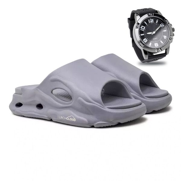 Chinelo Nuvem Masculino Laroche Cloud - Cinza