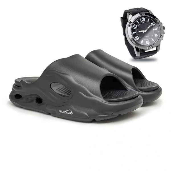 Chinelo Nuvem Masculino Laroche Cloud - Preto