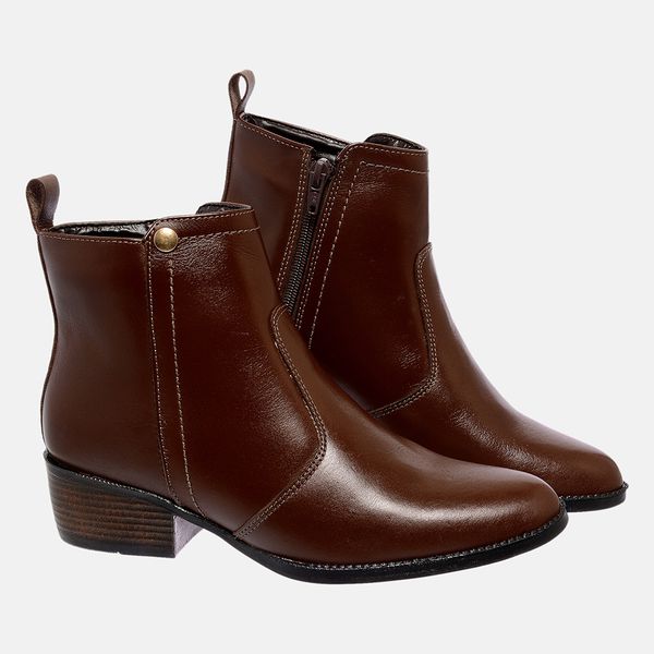 Bota Country Mega Boots em Couro Legitimo Chocolate Mega Boots