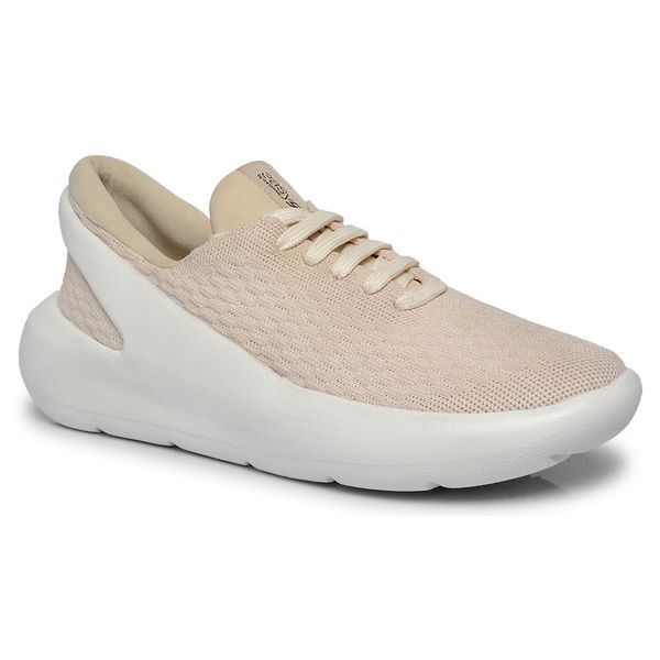 Tênis Feminino Sustentável Calce Fácil Knit Baunilha