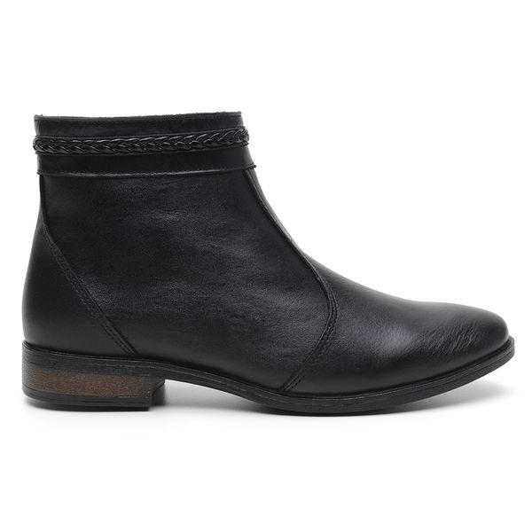 Bota Feminina Cano Curto Couro Bovino Legítimo