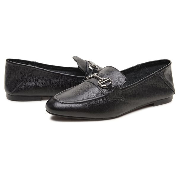 Mocassim Silvia Feminino Couro Legítimo modelo 2 em 1