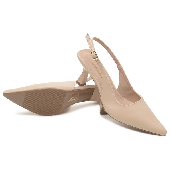 Scarpin Simone Couro Legítimo Estilo Mule
