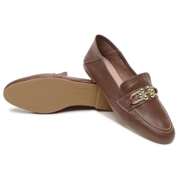 Mocassim Silvia Feminino Couro Legítimo 2 em 1
