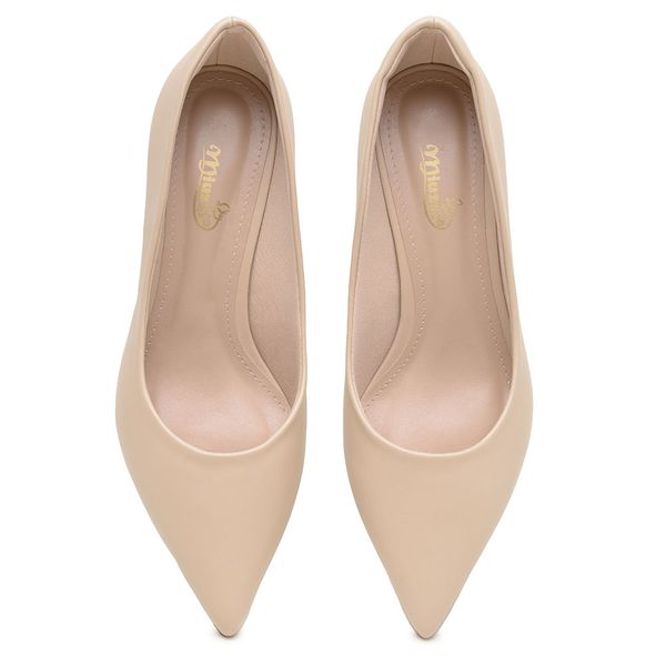 Scarpin Nubia Feminino Couro Legítimo Bico Fino