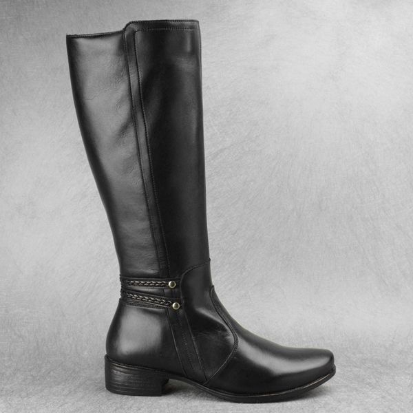 Bota Feminina Montaria Salto Baixo Confortável