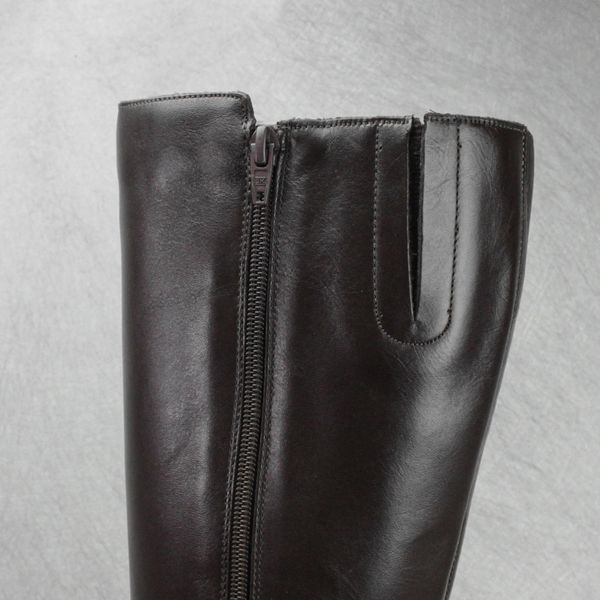 Bota Feminina Bico Fino Couro Legitimo
