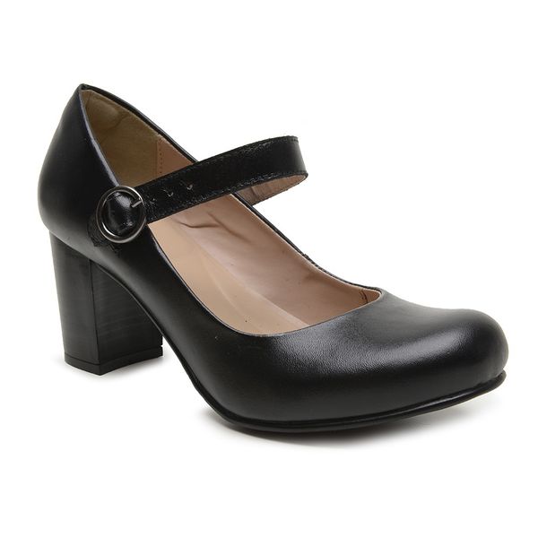 Sapato Mary Jane Couro Legítimo