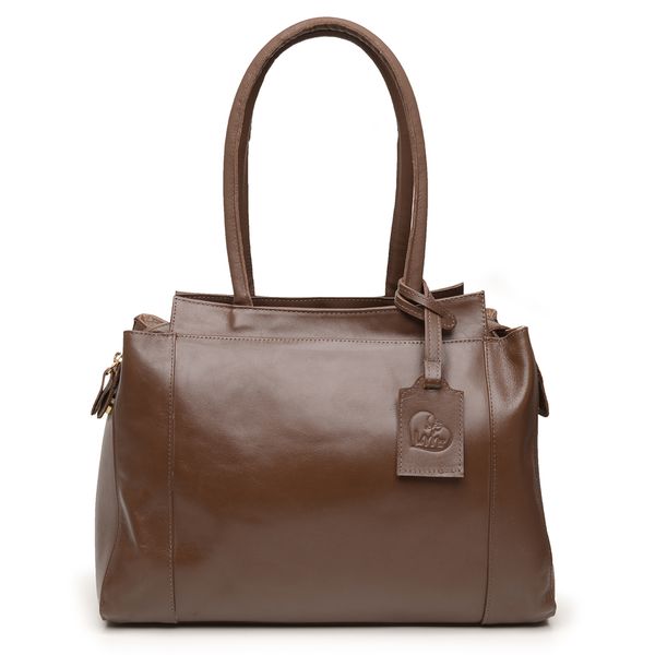 Bolsa de Couro Legítimo Média