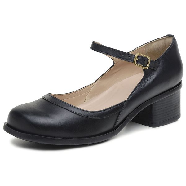 Sapato Maya Ref 2802 Couro Legítimo