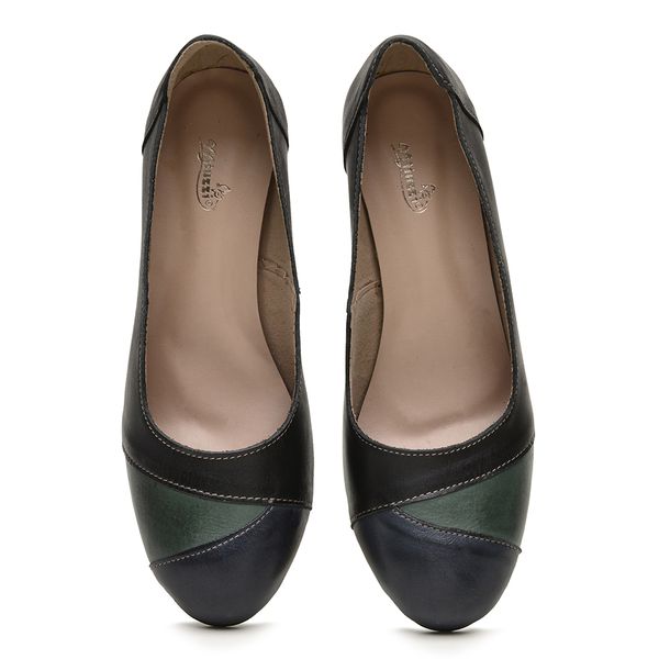 Sapato Salto Bloco Couro Legítimo | Loja Miuzzi