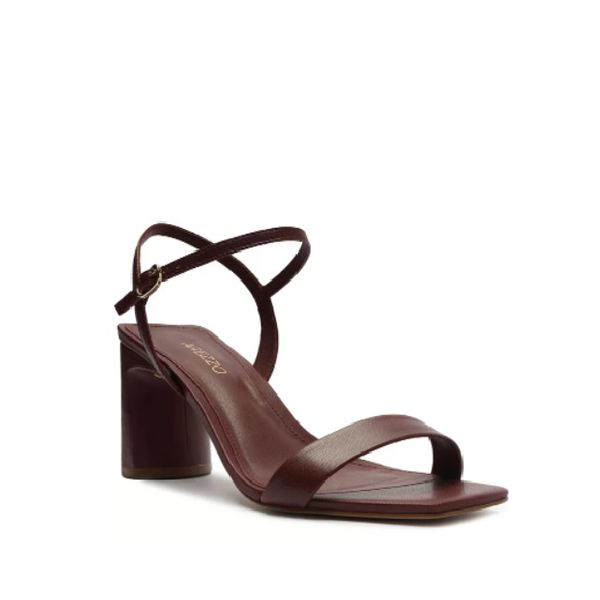 Sand lia Arezzo Salto Minimalista Merlot Loja M nica s