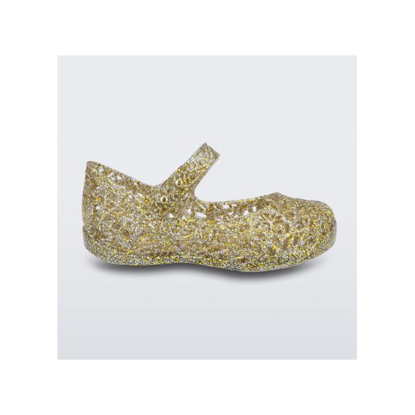 Mini Melissa Sapatilha Campana Zig Zag VI SP Baby - Ouro