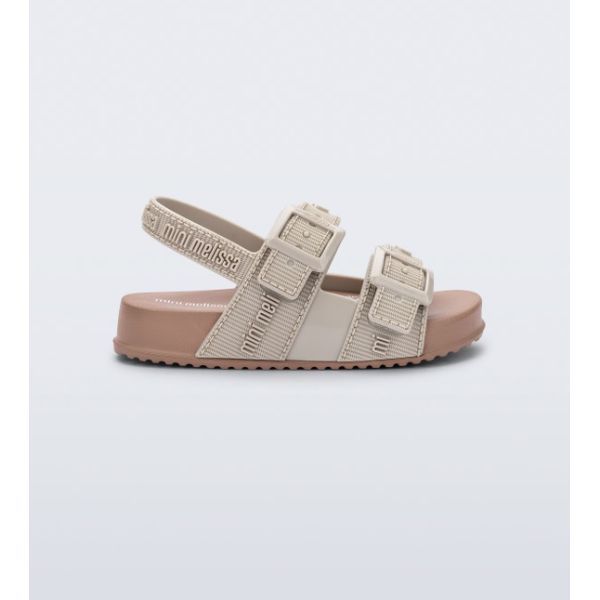 Mini Melissa Sandália Cozy M Lover Baby - Bege 