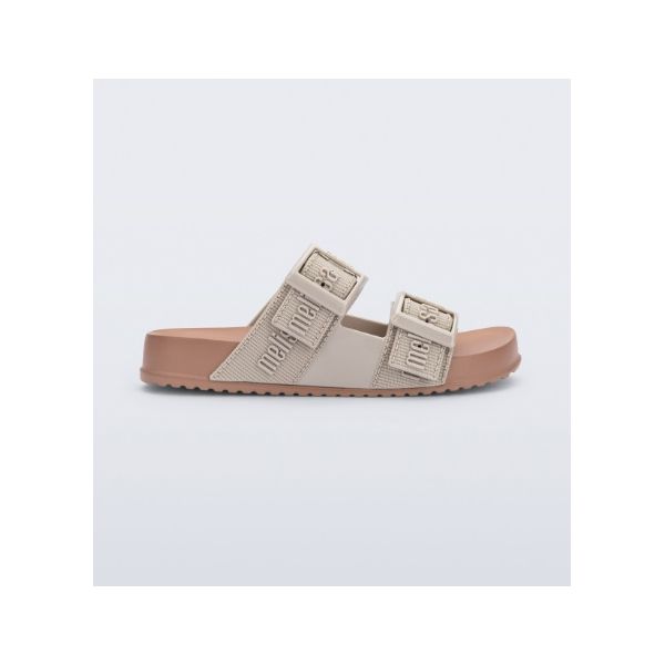 Mini Melissa Chinelo Cozy Slide M Lover - Bege
