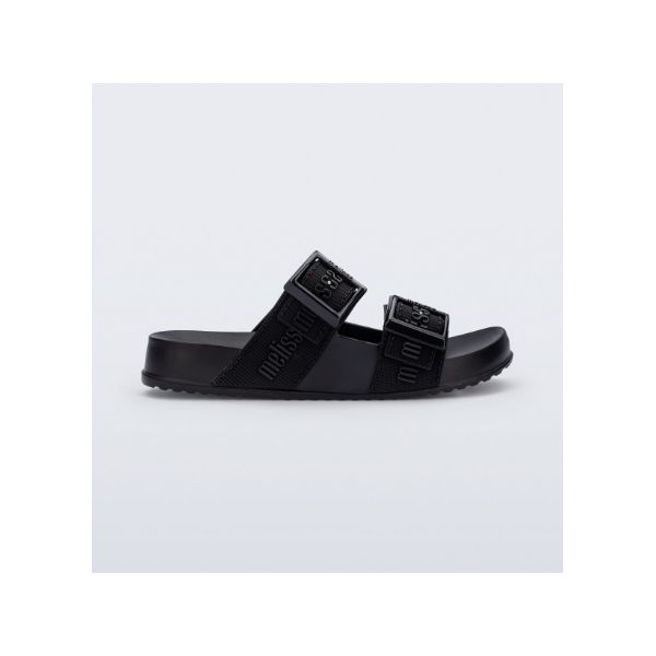 Mini Melissa Chinelo Cozy Slide M Lover - Preto
