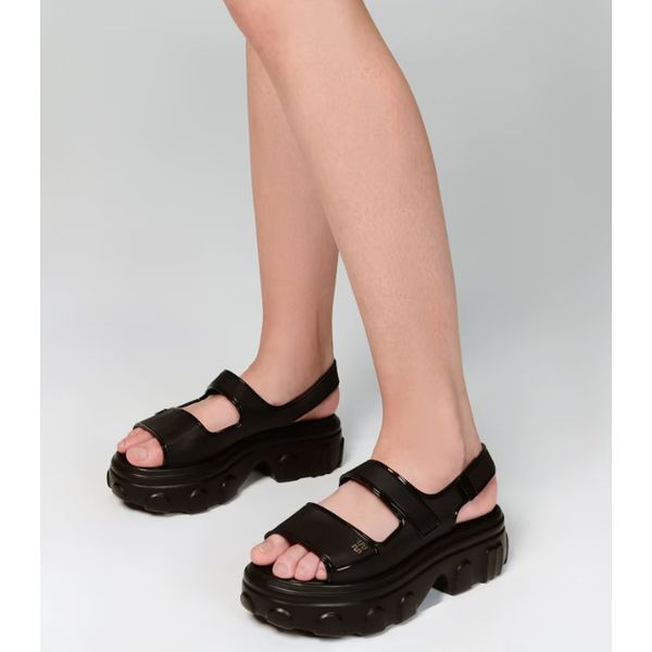 Chinelo Sandalia Melissa Plataforma Preta Melissa Sandália Ella