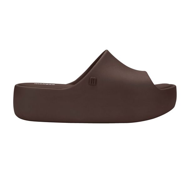 Melissa Tamanco Free Platform Slide - Marrom