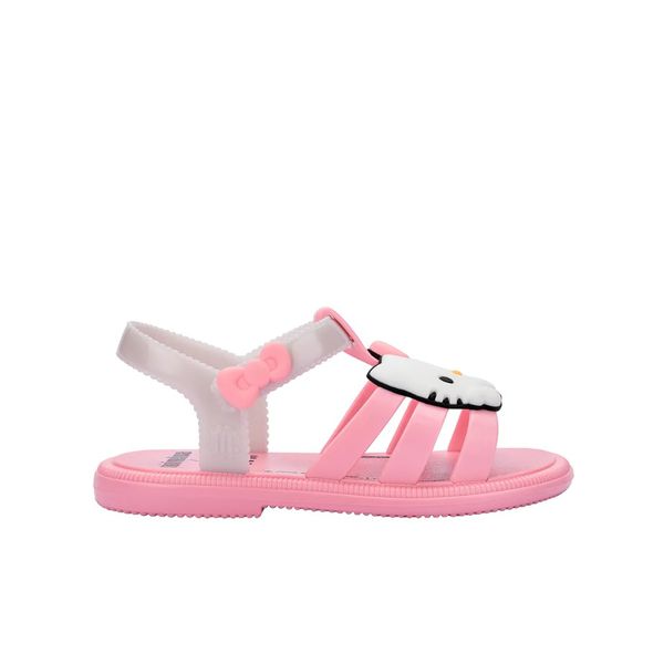 Mini Melissa Sandalia Hip+Hello Kitty Baby - Rosa