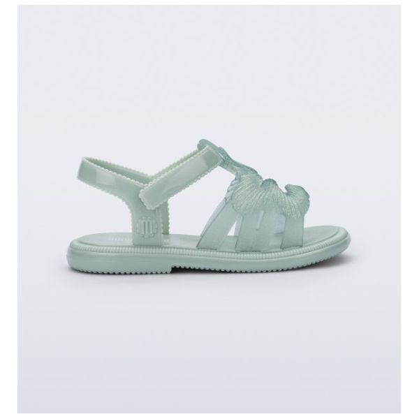 Mini Melissa Sandália Luminous Baby - Verde Glitter
