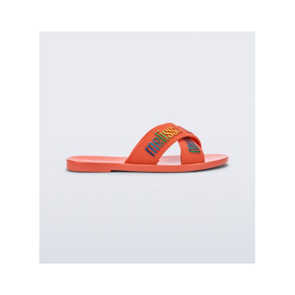 Mini Melissa Chinelo M Lover Slide - Laranja