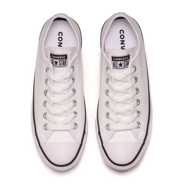 T nis All Star Flatform Branco Preto