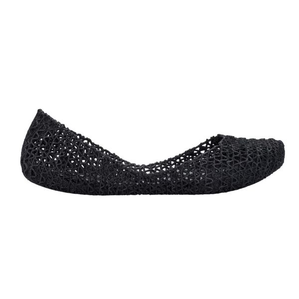Melissa Sapatilha Campana Papel VII - Preto Glitter