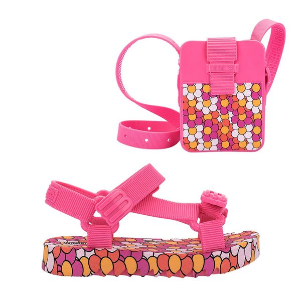 Mini Melissa Sandália Playtime Discover baby - Rosa