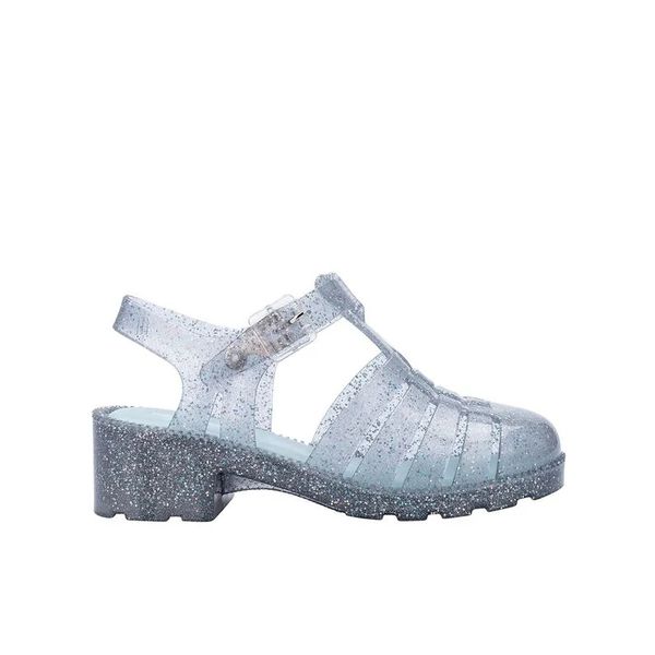 Mini Melissa Sandália Possession Heel - Vidro Glitter 