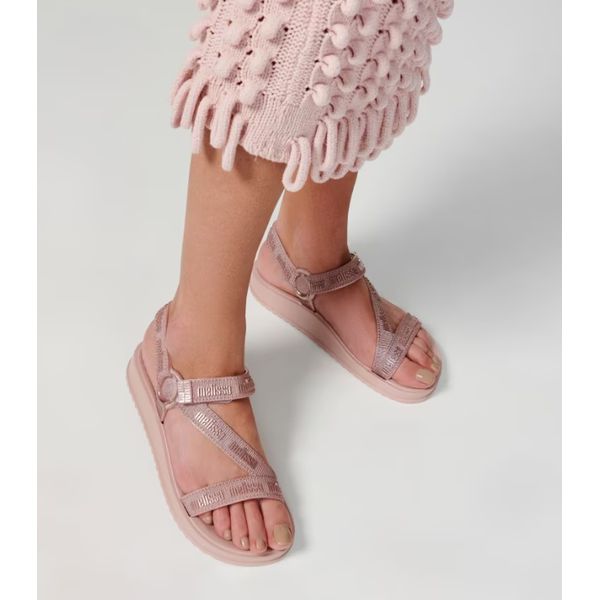 [melissa] STRIPES M LOVER AD BEIGE / 税込み Melissa Stripes M Lover Bege Prata 35963 - Menina Shoes