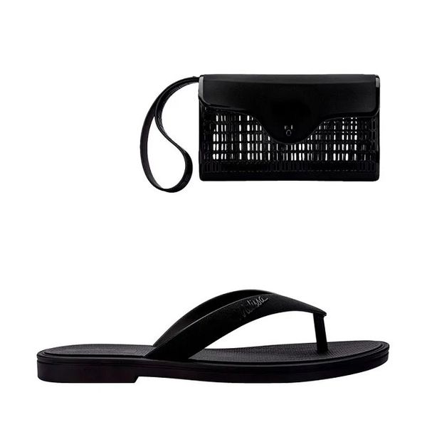 Melissa Chinelo Sun Aurora - Preto