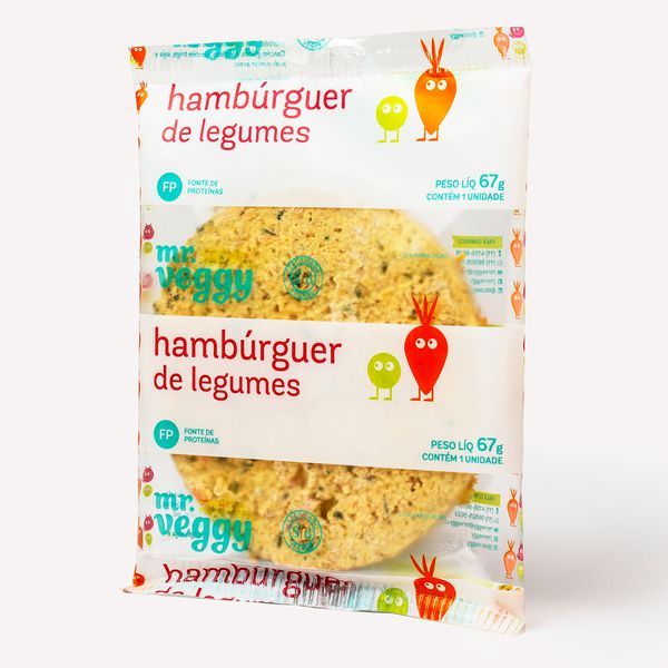 hambúrguer de legumes individual