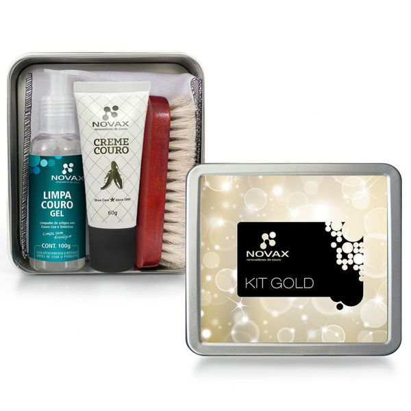KIT GOLD PARA CALÇADOS DE COURO LISO E SINTÉTICO LATA PADRÃO