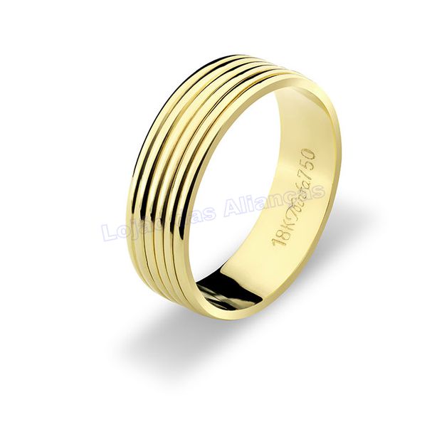 Aliança Em Ouro 18k 750