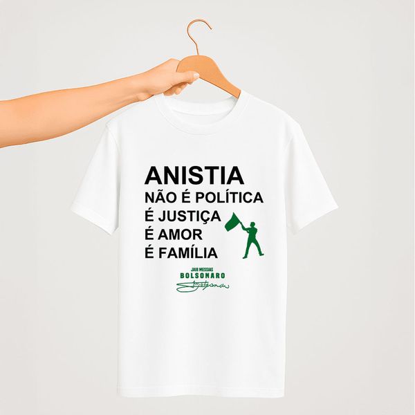 Camiseta Parabello Anistia não é Política Branca