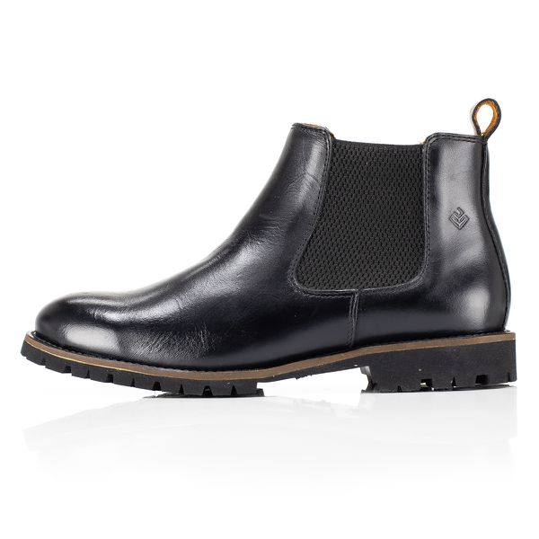 Bota Chelsea feminina couro legítimo cor preta extremo conforto