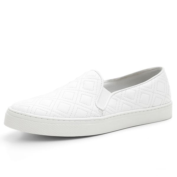 Tênis feminino Pierrô couro legítimo cor branco