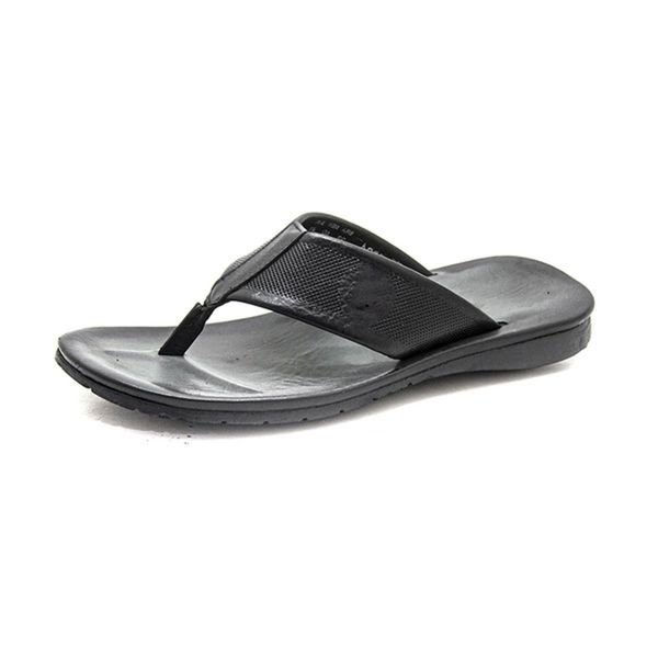 Chinelo Masculino couro legítimo cor preto