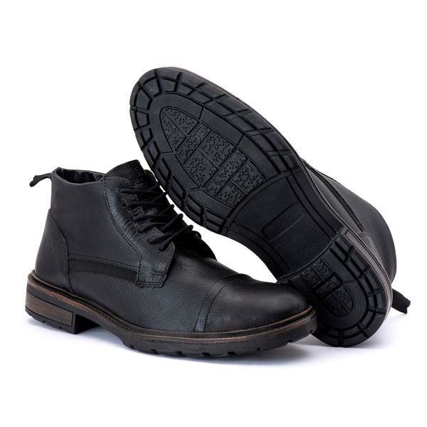 Bota Masculina Montreal Preto Quebec