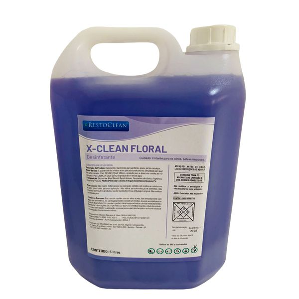X-CLEAN 5L - DESINFETANTE - FLORAL - REF.