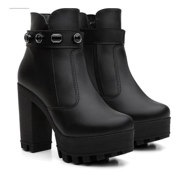 Bota Coturno Tratorado Napa Preto 