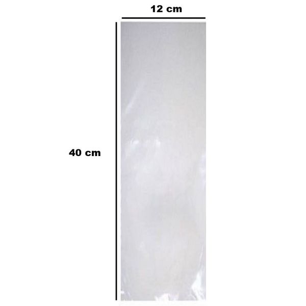 Saco Plástico PE 12x40cm Transparente 1kg-006 loja-embalagens-sabrina