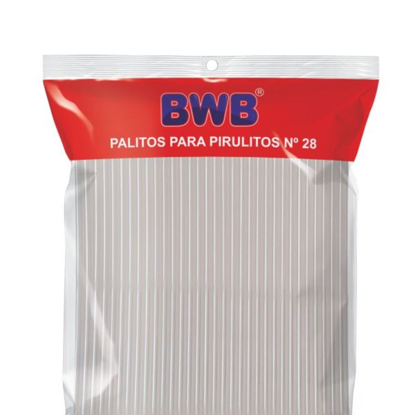 Palito para Pirulito Pet N28cm Cristal C/50 und