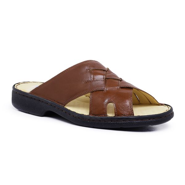 Chinelo Masculino Super Leve Sapatoterapia Amortecedor Cognac